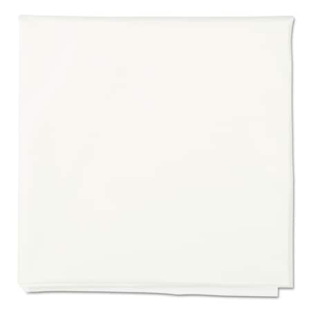 Hoffmaster Octy-Round Plastic Tablecover, 82 in. Diameter, White, 12PK 112010